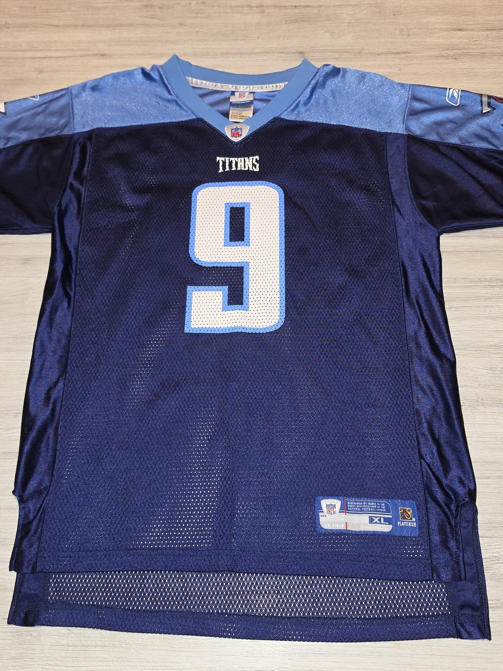 Reebok Tennessee Titans Steve McNair #9 Football Jersey Youth XL (18-20) B4